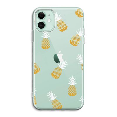Ananasjes: iPhone 11 Transparant Hoesje