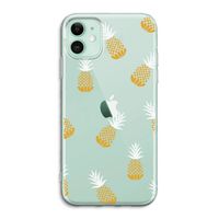 Ananasjes: iPhone 11 Transparant Hoesje