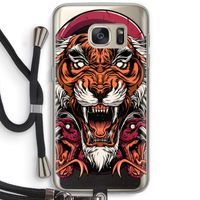 Tiger and Rattlesnakes: Samsung Galaxy S7 Transparant Hoesje met koord