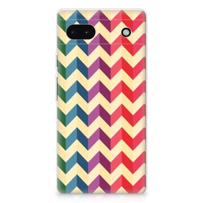 Google Pixel 6A | TPU bumper | Zigzag Multi Color Google Pixel 6A | TPU bumper | Zigzag Multi Color