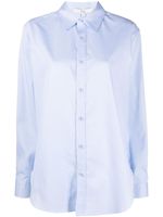 Tibi chemise en coton à manches longues - Bleu