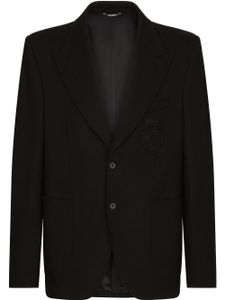 Dolce & Gabbana blazer à patch poitrine - Noir