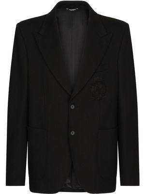 Dolce & Gabbana blazer à patch poitrine - Noir