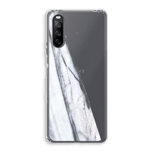 Gestreepte marmer: Sony Xperia 10 III Transparant Hoesje