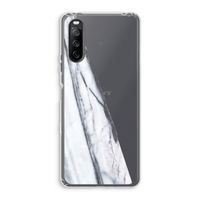 Gestreepte marmer: Sony Xperia 10 III Transparant Hoesje