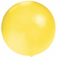 Groot formaat gele ballon met diameter 60 cm   -