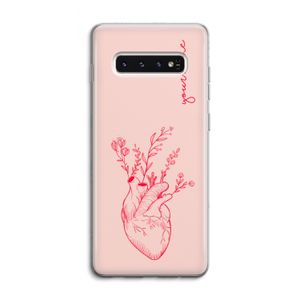 Blooming Heart: Samsung Galaxy S10 4G Transparant Hoesje