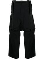 ACRONYM pantalon ceinturé à coupe sarouel - Noir