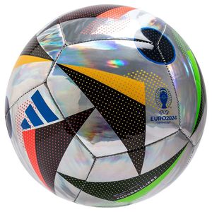 adidas Voetbal FUSSBALLLIEBE Training Foil EURO 2024 - Zilver/Zwart/Blauw