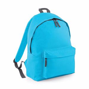 School/sport rugtas met voorvak - turquoise blauw - Rugzak vrije tijd - Schooltas - Gymtas - 18 Lite