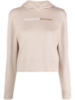 Palm Angels hoodie en coton à logo imprimé - Tons neutres Palm Angels hoodie en coton à logo imprimé - Tons neutres