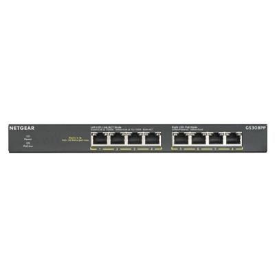 Netgear GS308PP-100EUS Switch Zwart