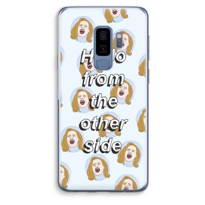 Hello: Samsung Galaxy S9 Plus Transparant Hoesje