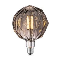 Edison Vintage LED lamp E27 LED filament lichtbron, Deco Globe G150, 15/15/20.5cm, Rook, Retro LED lamp Dimbaar, 4W 100lm 1800K, warm wit licht, geschikt voor E27 fitting - thumbnail