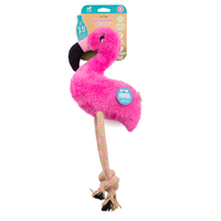 Hondenspeelgoed Pluche Flamingo - thumbnail