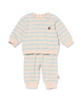 HEMA Newborn kledingset strepen ecru (ecru)