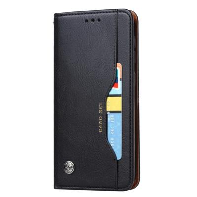 Voor Galaxy A10e Knead huidtextuur horizontale Flip lederen draagtas met foto frame & houder & kaartsleuven & portemonnee (zwart)