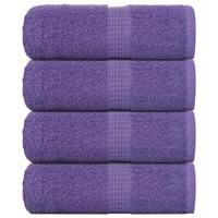 VidaXL Gastendoekjes 4 st 30x50 cm 360 g/m² 100% katoen paars