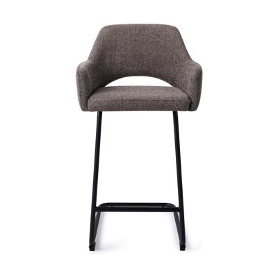 Jesper Home Yanai barkruk H65 Amazing Grey arch black