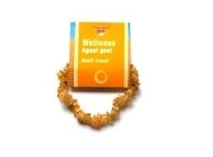 Ruben Robijn Splitarmband agaat geel op kaart (1 st)