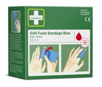 Bandage cederroth soft foam blauw 6cmx4.5m