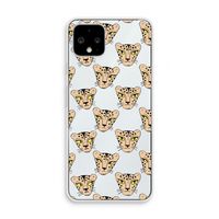 Tijger: Pixel 4 Transparant Hoesje