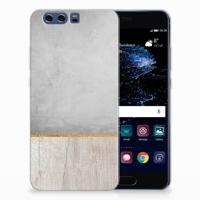 Huawei P10 Plus | Bumper Hoesje | Wood Concrete