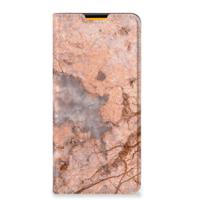 Samsung Galaxy M52 | Standcase | Marmer Oranje