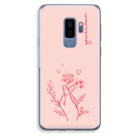 Giving Flowers: Samsung Galaxy S9 Plus Transparant Hoesje - thumbnail