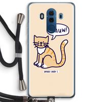 Miauw: Huawei Mate 10 Pro Transparant Hoesje met koord