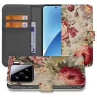 Hoesje voor Xiaomi 15 Bloemen | Portemonnee hoesje Hoesje voor Xiaomi 15 Bloemen | Portemonnee hoesje