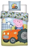 Peppa Pig Dekbedovertrek tractor Glow in the Dark 140 x 200 cm katoen 70 x 90 cm