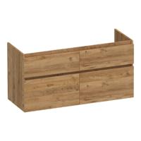 Brauer Delight - Onderkast - 120 cm - met 4 Softclose Lades Greeploos en 2 Sifon Uitsparingen - Chateau