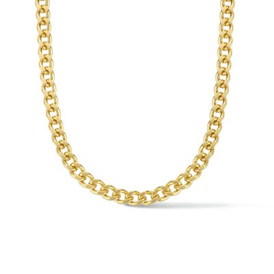 Ketting Staal Geslepen Gourmette 5,0 mm 42 + 3 cm