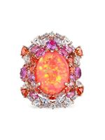 Anabela Chan bagues Coral Opal Ocean en or 18ct - Orange - thumbnail