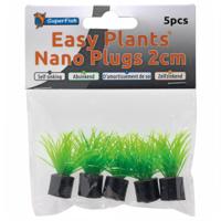 Superfish Easy Plants Nano Plug 2cm - 5 Mini Kunstplantjes voor Nano Aquarium Decoratie