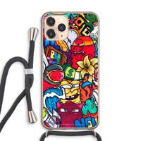No Rules: iPhone 11 Pro Max Transparant Hoesje met koord