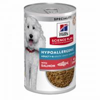 Hill's Adult Hypoallergenic nat hondenvoer met zalm 1 tray (12 x 363 g) Hill's Adult Hypoallergenic nat hondenvoer met zalm 1 tray (12 x 363 g)