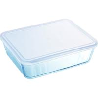 Pyrex cook & freeze glazen ovenschaal + deksel 4l transparant