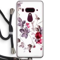 Mooie bloemen: HTC U12+ Transparant Hoesje met koord
