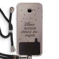 Confetti: Samsung Galaxy J4 Plus Transparant Hoesje met koord