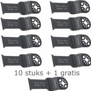 Qblades UN15 zaagblad hout en metaal invalzaagblad 10+1 stuks