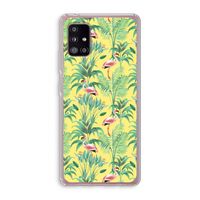 Flamingo party: Samsung Galaxy A51 5G Transparant Hoesje