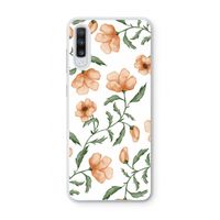 Peachy flowers: Samsung Galaxy A70 Transparant Hoesje