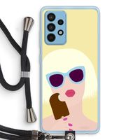 Ice cream: Samsung Galaxy A52 Transparant Hoesje met koord