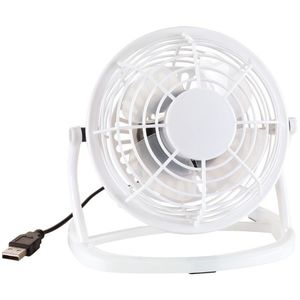 Bureau ventilator met USB wit   -
