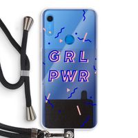 GRL PWR: Huawei Y6s Transparant Hoesje met koord