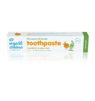 Organic children mandarin toothpaste with fluoride