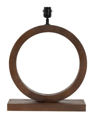 Light & Living Tafellamp 'Tinar' Mangohout, 55cm, kleur Bruin (excl. kap)