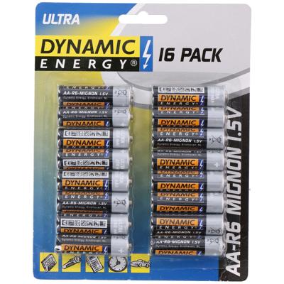Dynamic Energie AA Batterijen - 16x stuks - 1.5V - Alkaline